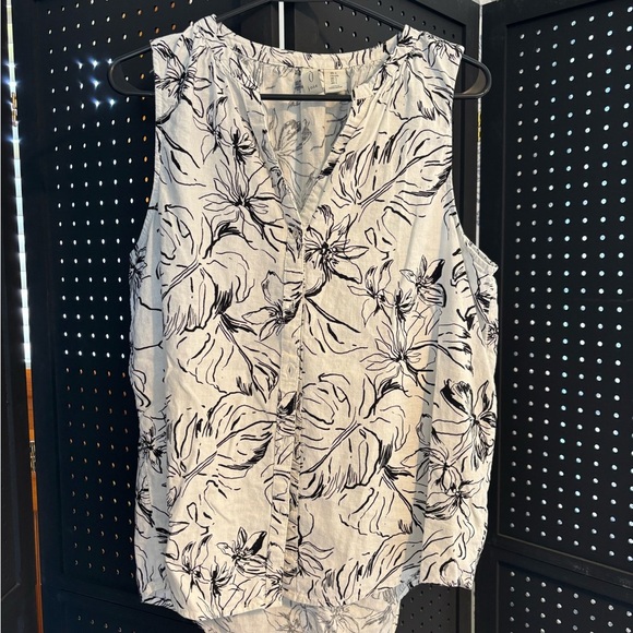 Joie Tops - Joie Black and White Floral Blouse